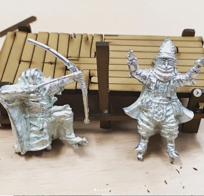 メタルフィギュアを自分で複製したもの