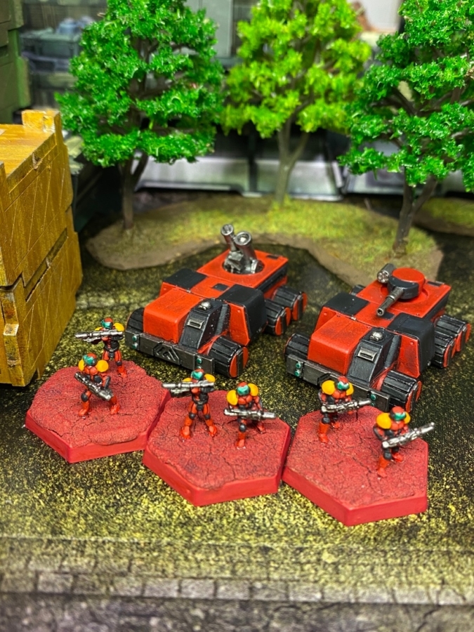 ダークマスチフと歩兵部隊