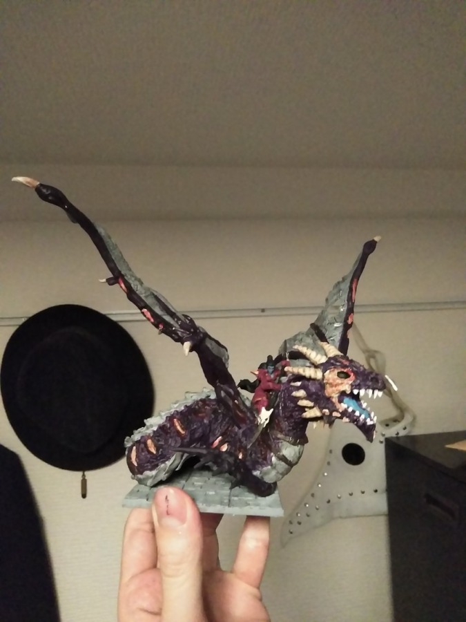 KINGS OF WAR Undead Vampire Lord on Undead Dragon